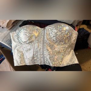 Strapless corset top